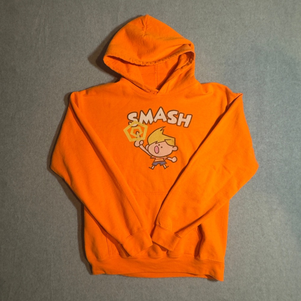 Lucas Super Smash Bros Orange Hoodie Mens Medium Mother EarthBound Nintendo